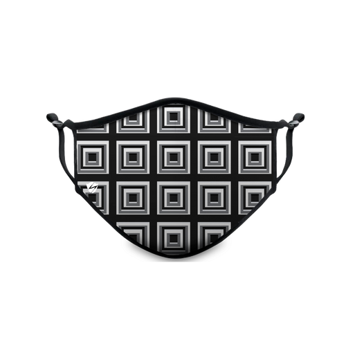 Black & White Squares - Stealth Mask USA
