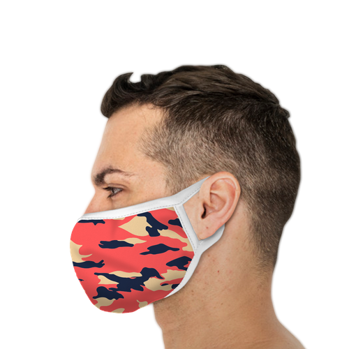 Red & Black Camo - Stealth Mask USA