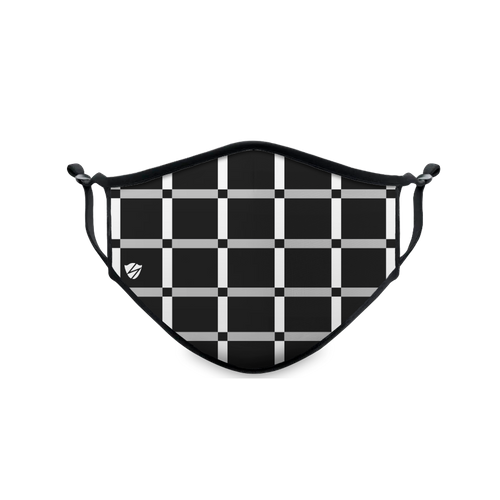 Black Squares Plaid - Stealth Mask USA